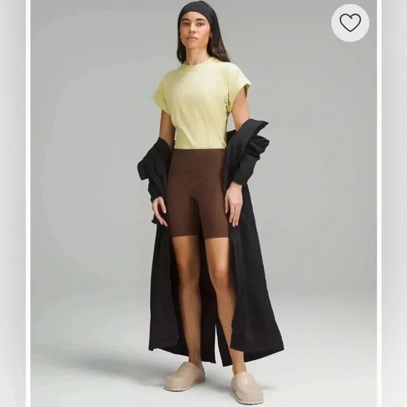 Lululemon Cotton T Shirt Bodysuit NWT Light Lime Green Open Back Women’s Small - Picture 4 of 12